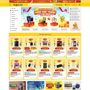 Giao Diện Website Kinh Doanh Điện Thoại Giống TopZone
