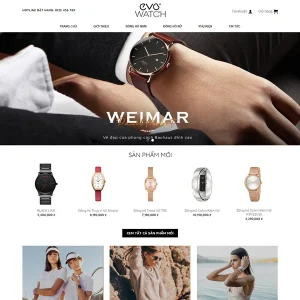 Giao Diện Website Kinh Doanh Đồng Hồ