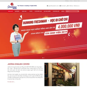 Giao Diện Website Trung Tâm Tiếng Anh