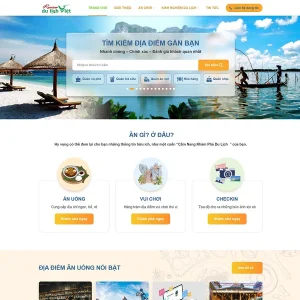 Giao Diện Website Blog Review địa điểm du lịch, ăn uống