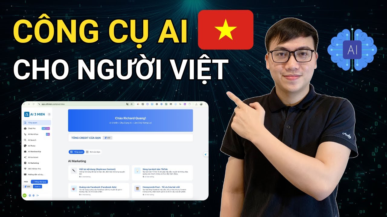 Công cụ AI giúp bạn kiếm 10–100 triệu/tháng từ Affiliate, Website, YouTube