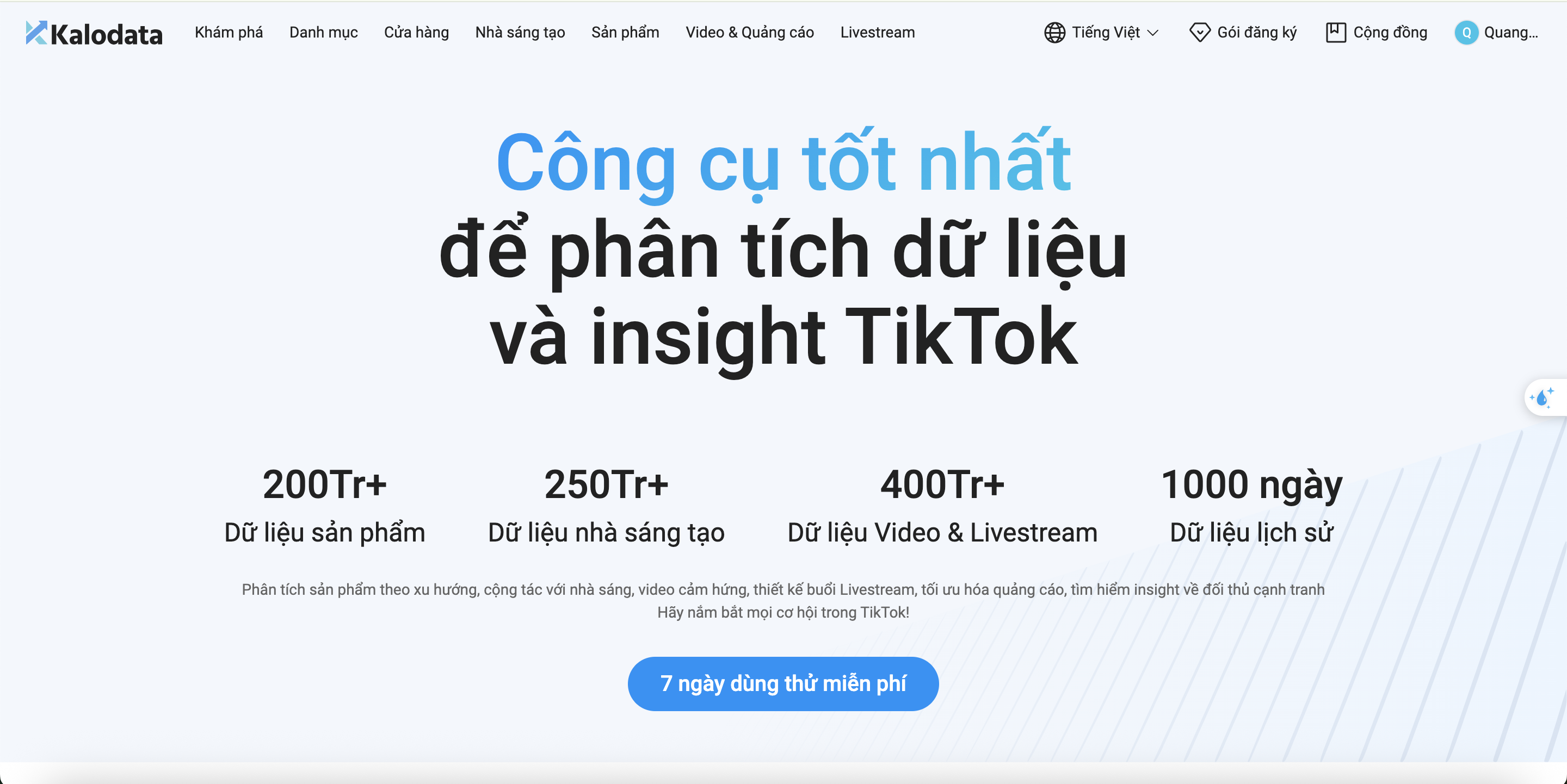 MUA CHUNG KALODATA – GIẢI PHÁP PHÂN TÍCH SẢN PHẨM HOT ĐA QUỐC GIA