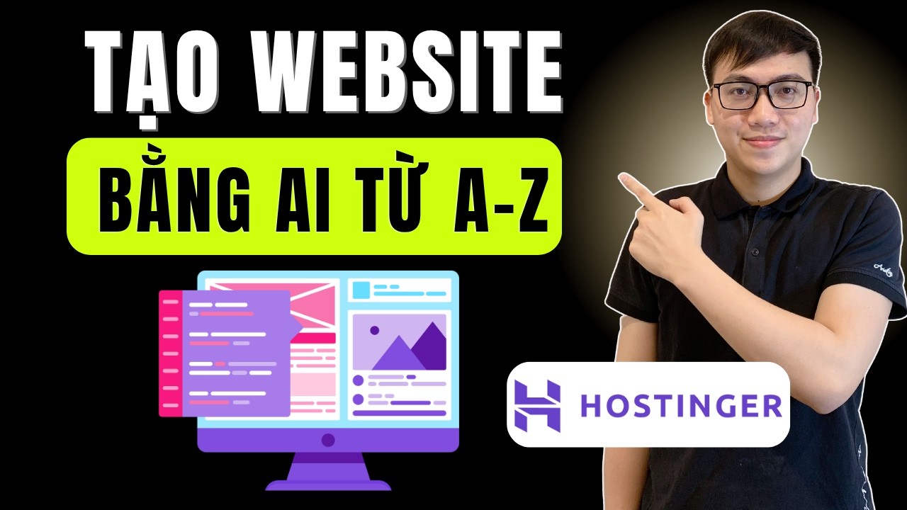 Tạo Website Bằng AI Từ A–Z Không Cần Code | Hostinger
